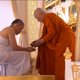 The king undergoes a purification ritual as part of the ceremonies. Sacred water was gathered from across the country for the rituals.